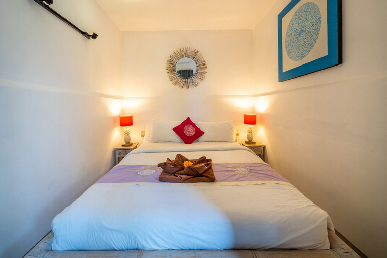 Bedroom 3, Serene 4br Seminyak Villa with Tropical, Badung