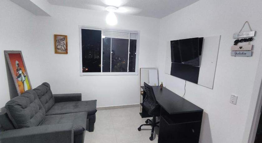 Shared lounge/TV area, Apartamento Metro Giovanni Gronchi - Expo Transamerica - Vibra Sao Paulo - Autodromo, São Paulo