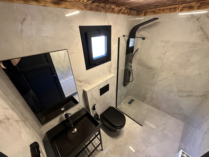 Bathroom, Tuva Villa Bungalov, Çamlıhemşin