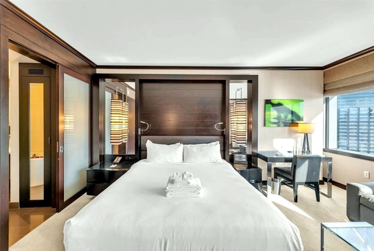 Bedroom 3, Premium Studio Suite at Vdara, Clark
