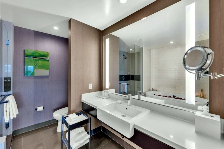 Bathroom 4, Premium Studio Suite at Vdara, Clark