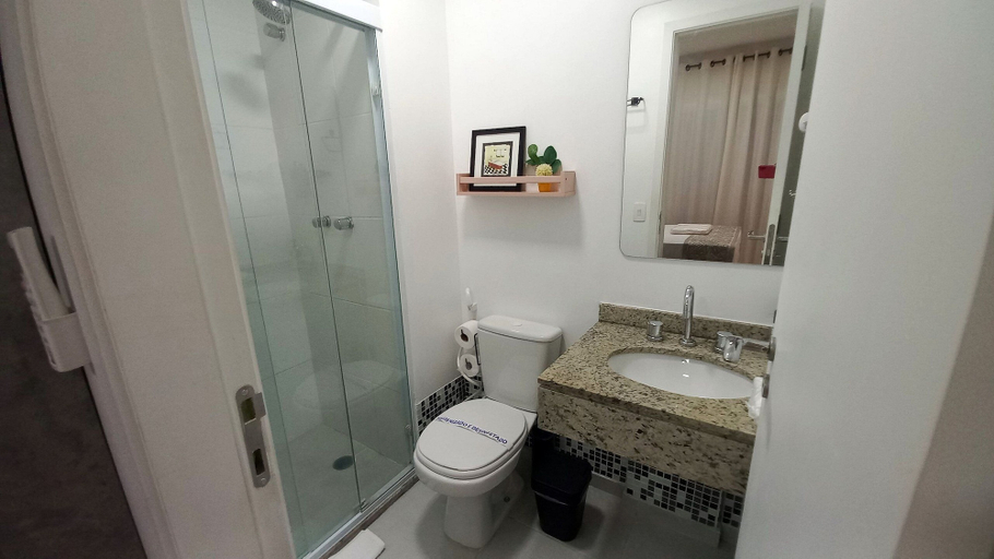 Bathroom, Studio 409 Bela Vista com garagem, São Paulo