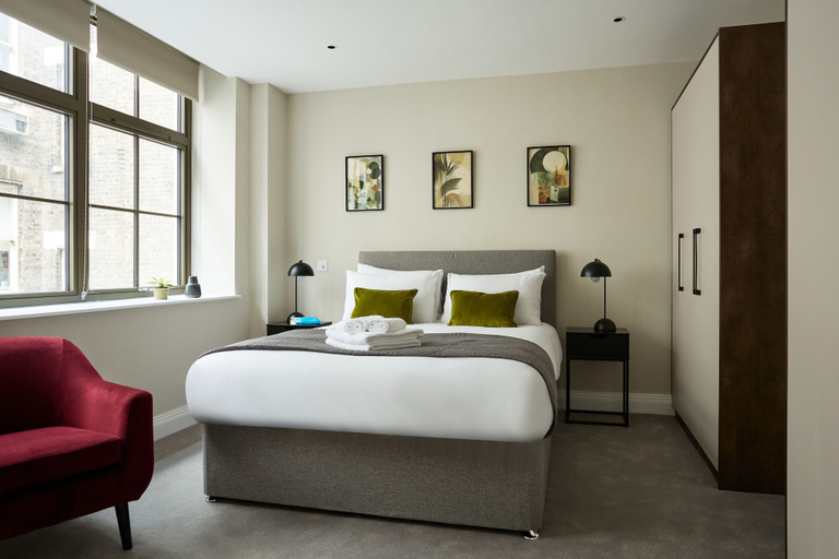 Bedroom 3, Chancery Lane by Viridian Apartments, London