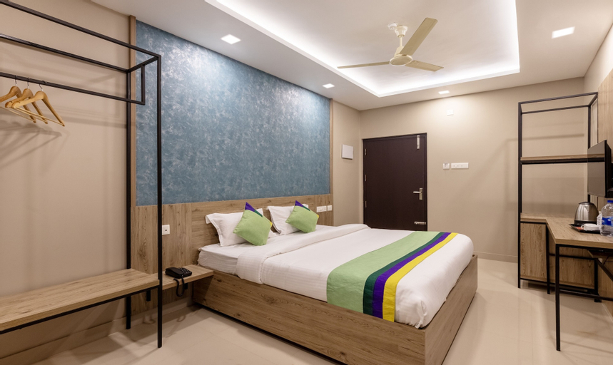 Bedroom 1, Treebo Sreepathi Prayag, Guruvayur Temple, Thrissur