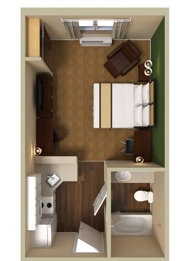 Bathroom 4, Extended Stay America Suites Chicago Midway, Cook
