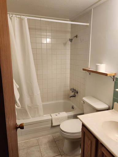 Bathroom 4, Covered Bridge Riverview Lodge, Carroll