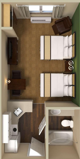 Bedroom 3, Extended Stay America Suites - Somerset - Franklin, Somerset