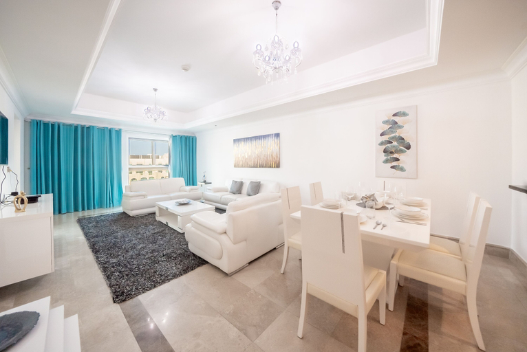 Living area 3, Stylish Urban 1BR Gem in Fairmont-90AB2, Dubai