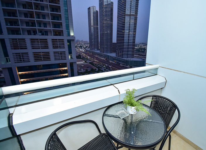 Exterior, LZZ - Furnished Studio with Balcony, Dubai