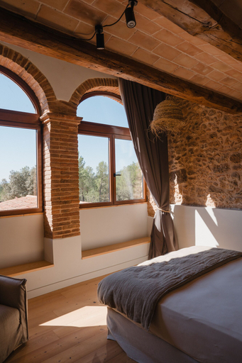 Bedroom 2, Hotel Masia Can Farrés, Barcelona