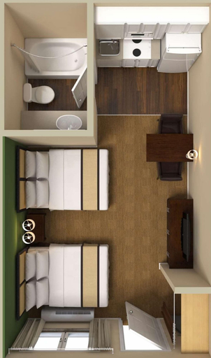Bedroom 2, Extended Stay America Suites Cincinnati Springdale I275, Cincinnati