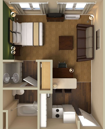 Bathroom 5, Extended Stay America Select Suites Chicago Lombard Oakbrook, Dupage
