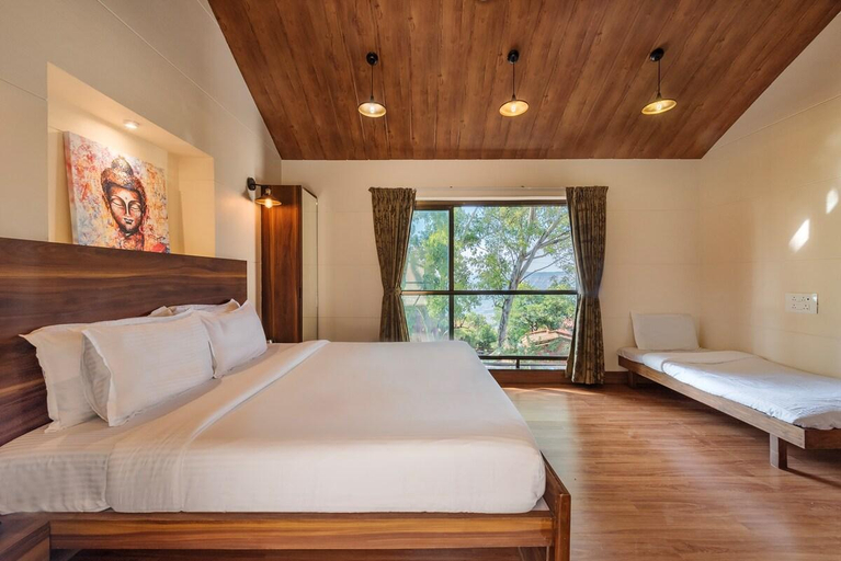 Bedroom 3, SaffronStays Casa Tranquil, Satara