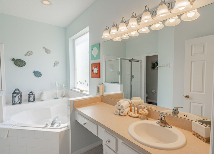 Bathroom 3, 7 Bedroom Villa, Private Pool, Resort Amenities, Osceola