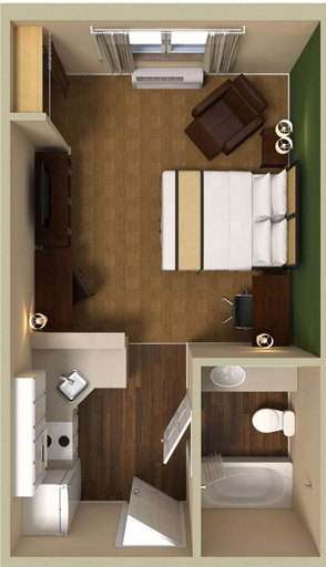 Bathroom 4, Extended Stay America Suites - Columbus - Dublin, Franklin
