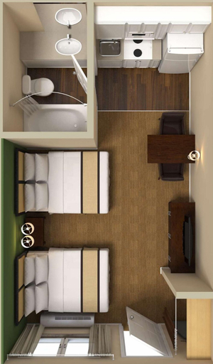 Bedroom 3, Extended Stay America Suites Durham University, Durham