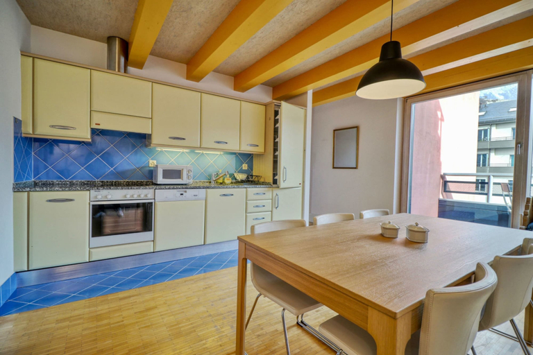 Private kitchen 3, Cozy Penthouse in the old Town of Sion, Sion