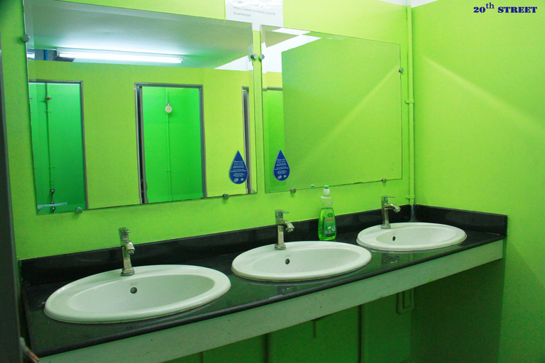 Bathroom 2, 20th Street Hostel, Yangon