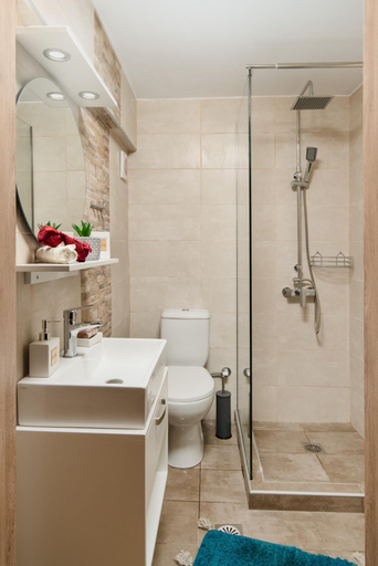 Bathroom 4, Poseidon Apartments, Crete