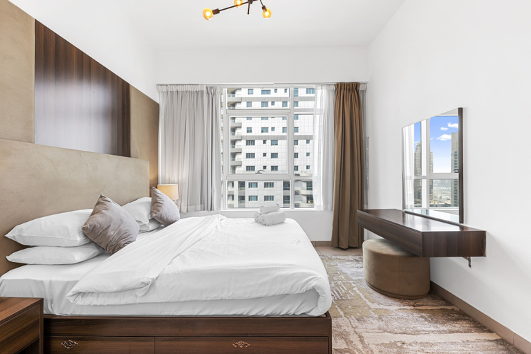 Bedroom 3, Pure Living - Mesmerizing Marina-View Apartment With Balcony, Dubai