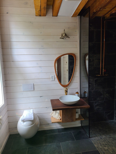 Bathroom 4, The Treetop Hideaways at Ruby Falls, Hamilton