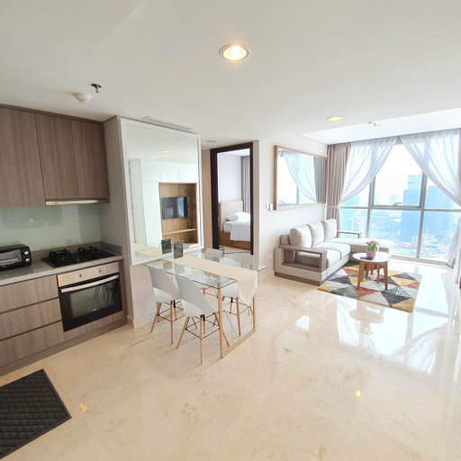 Dining Room, Prestigious 2 Bedroom Apartment at Ciputra World 2 by Cicilia, South Jakarta