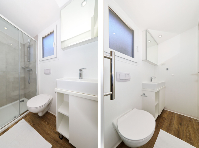 Bathroom 3, Pine Beach Mobile homes – all inclusive, Pakoštane