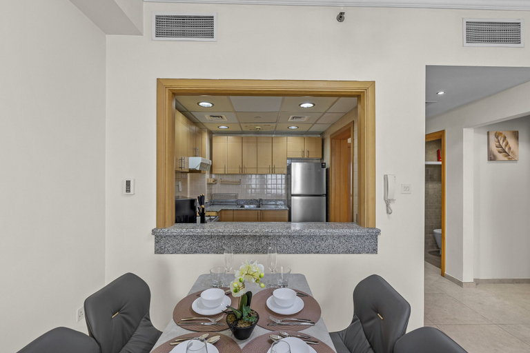 Dining room 3, Pure Living - Cozy Apartment With Balcony In Silicon Oasis, Dubai
