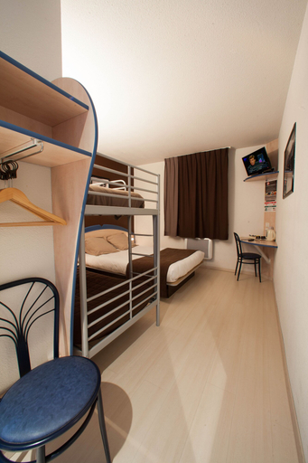 Bedroom 2, Hotel Dom le Breton Nantes Beaujoire - Porte de Sainte Luce, Loire-Atlantique