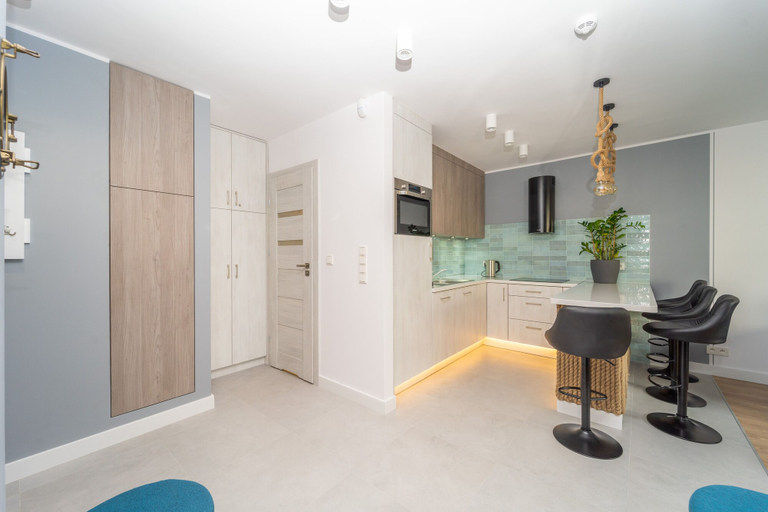 Living area 3, Navy Blue by 3City Rentals, Gdynia