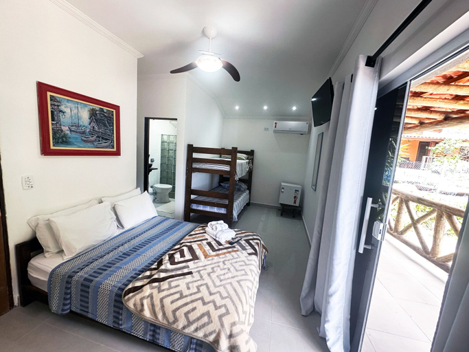 Bedroom 2, Pousada Sobre As Ondas De Picinguaba, Ubatuba