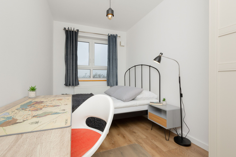 Bedroom, Minimalist Apartment Warsaw by Renters, Warsaw