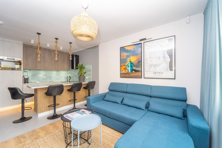 Room 2, Navy Blue by 3City Rentals, Gdynia