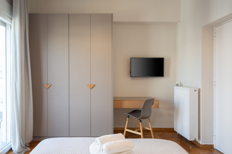 Bedroom 2, Classy Apartment in Koukaki, Walk to Metro & Acropolis, Attica