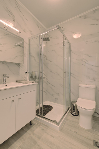 Bathroom 4, Ouzo Stone House 1, with private pool, North Aegean