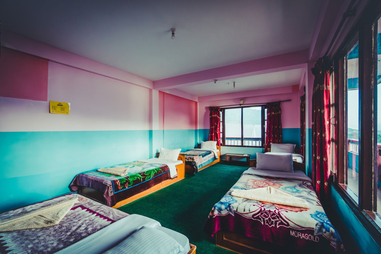 Bedroom 1, Sadhana Yoga Retreat Centre, Gandaki