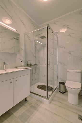 Bathroom 4, Ouzo Stone House 2, with private pool, North Aegean
