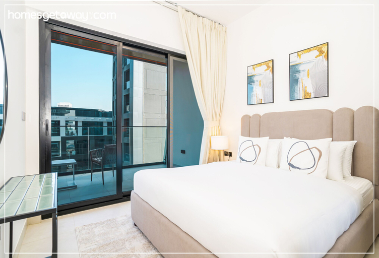 Bedroom, HomesGetaway Cozy 1BR in Binghatti Canal, Dubai