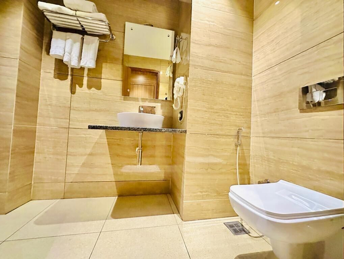 Bathroom 5, Asian Buddha Hotel, Lumbini