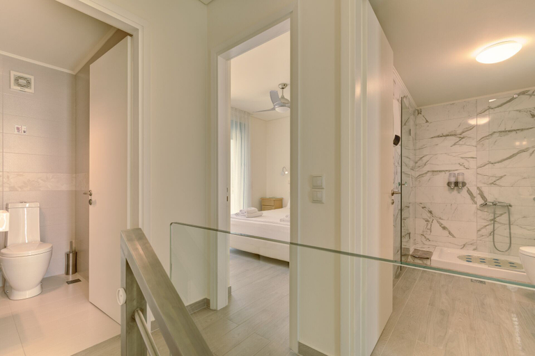 Bathroom 5, Ouzo Panoramic Houses 2, with private pool, North Aegean