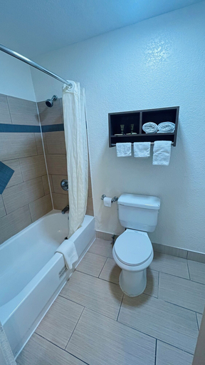Bathroom 3, Budget Inn, Reeves