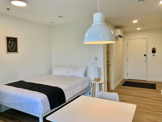 Bedroom 2, Appart-Hôtel L'UNI, Communauté-Urbaine-de-Québec