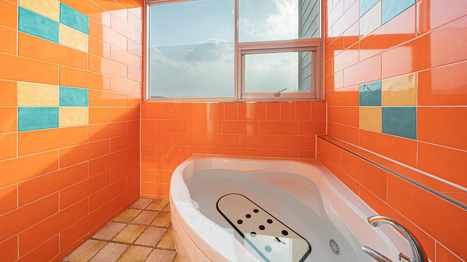 Bathroom 3, Geojae Wave Hotel and Pension, Geoje