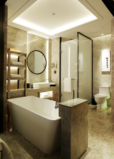 Bathroom 5, Yantai Marriott Hotel, Yantai