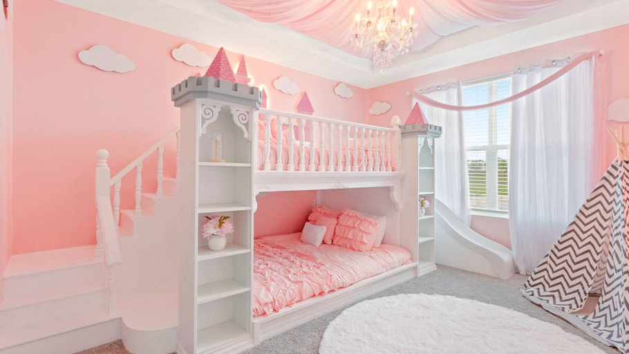 Bedroom 1, Enchanted Oasis at Solara Resort by Shine Villas, Osceola