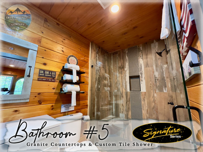 Bathroom 3, Tennessee Treasure 11 Beds Pool Theater, Sevier