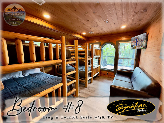 Room 5, Tennessee Treasure 11 Beds Pool Theater, Sevier