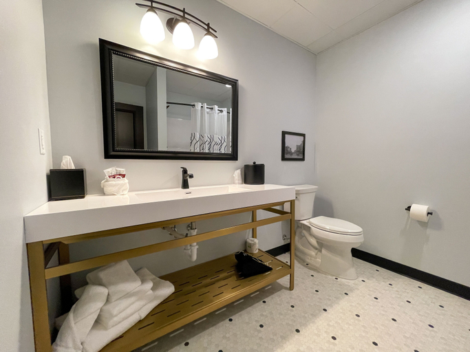 Bathroom 3, The Alonzo Ward Hotel, Brown