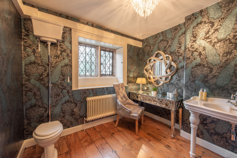 Bathroom 4, Florence Nightingale Suites at Lea Hurst, Derbyshire
