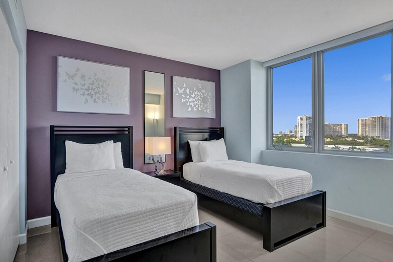 Bedroom 1, AMAZING 3BD CONDO BEACHWALK RESORT, Broward